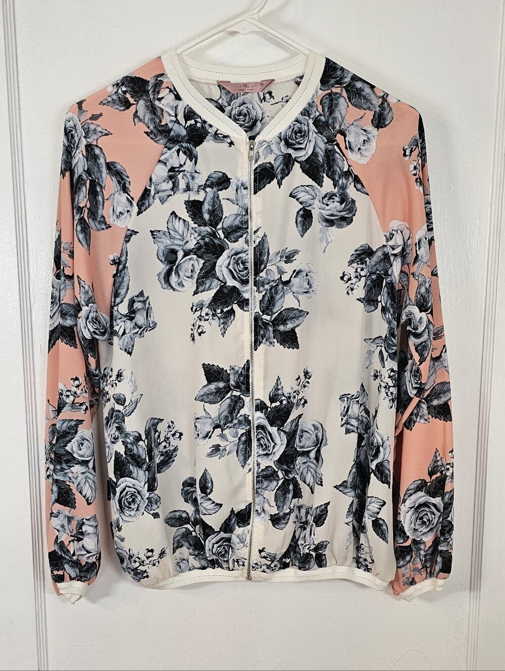 SJS Rose Floral Bomber Jacket
